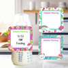 Stickers small square write-on labels — reusable waterproof daycare