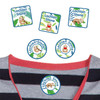 Sloth Buddies peel and stick clothing labels for kids — clothing stickers made to order