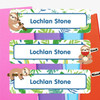 Sloth Buddies extra large waterproof name labels — name stickers for water bottles and school gear