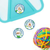 Sloth Buddies small round name labels — waterproof circle stickers for kids