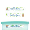 Sloth Buddies slim name stickers — waterproof stickers for water bottles and small containers