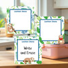 Sloth Buddies large square write-on labels — reusable waterproof daycare