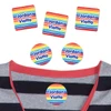 Stripes peel and stick clothing labels for kids — clothing stickers made to order