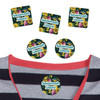 Sunflowers peel and stick clothing labels — clothing stickers for kids made to order