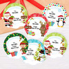 Santa Gift Labels, Circle