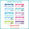 Small Baby Bottle Labels — breast milk labels and waterproof daycare bottle stickers, name labels for bottles