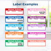 Small Baby Bottle Labels — breast milk labels and waterproof daycare bottle stickers, name labels for bottles