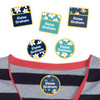 Daisies peel and stick clothing labels — clothing stickers for kids made to order