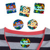 Graffiti peel and stick clothing labels for kids — clothing stickers made to order