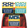 Daisies emergency contact labels — personalized phone number stickers for kids