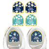 Daisies shoe name labels — personalized waterproof labels for shoes