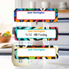 Graffiti small rectangle write-on labels — reusable waterproof