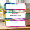 Artfully Yours large rectangle write-on labels — reusable waterproof