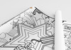 4th of July coloring poster — oversized coloring pages ships flat