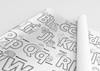 Alphabet coloring poster — oversized coloring pages ships flat