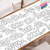Alphabet giant coloring poster — huge coloring pages for kids and adults