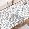 Christmas Gingerbread giant coloring poster — huge coloring pages for kids and adults