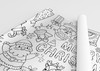 Christmas Santa coloring poster — oversized coloring pages ships flat