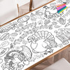 Thanksgiving giant coloring poster — huge coloring pages for kids and adults