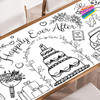 Wedding giant coloring poster — huge coloring pages for kids and adults