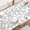 Zoo Animals giant coloring poster — huge coloring pages for kids and adults