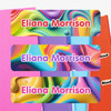 Chromatic Cascades extra large waterproof name labels — name stickers for water bottles and school gear