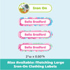 Blossoms and Bows infant labels for daycare — baby bottle labels waterproof on bottles and gear