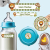 Little Lion King baby label pack — personalized waterproof stickers for infants and babies
