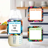 Gamer Mode small square write-on labels — reusable waterproof daycare