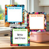 Gamer Mode large square write-on labels — reusable waterproof daycare