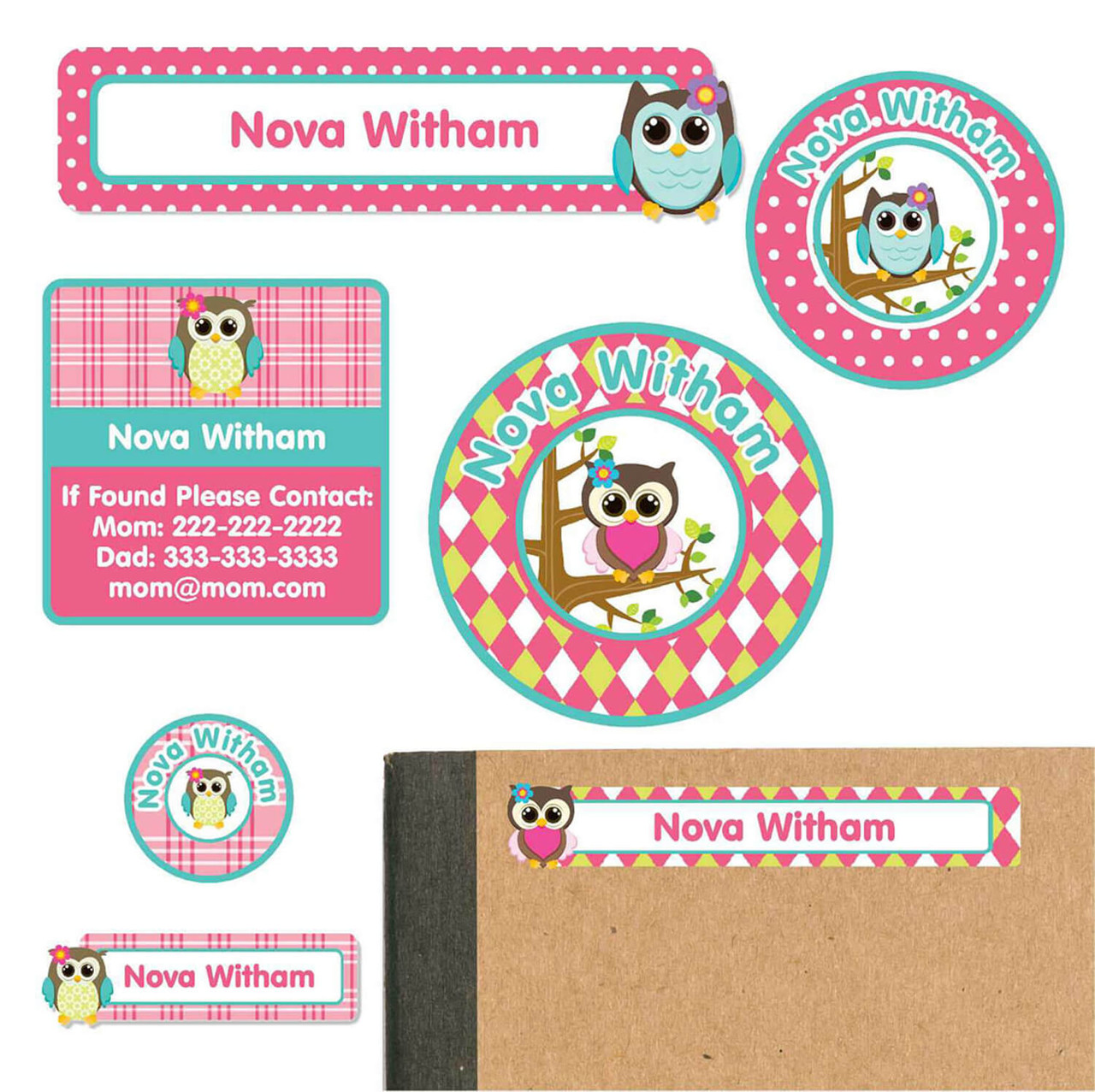 owl-school-supply-labels-stickers-for-classroom for Owl Name Tags Free Printable Owl School Supply Labels | Stickers for Classroom for Owl Name Tags Free Printable