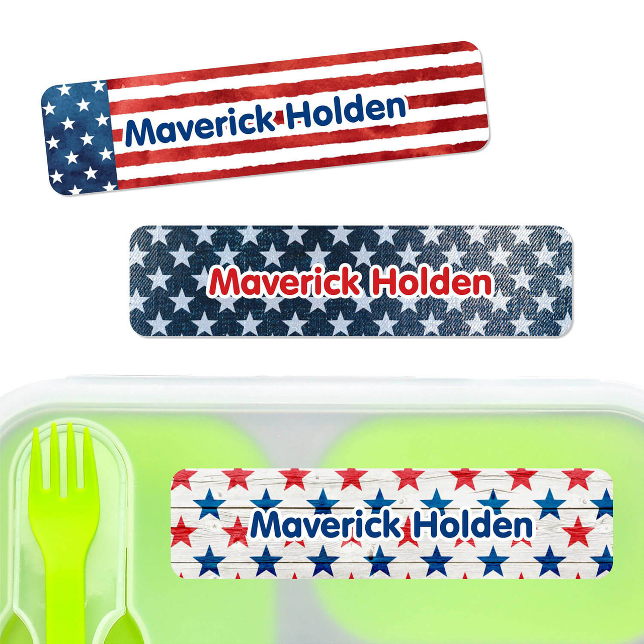 Lunch Box + Name Labels Set
