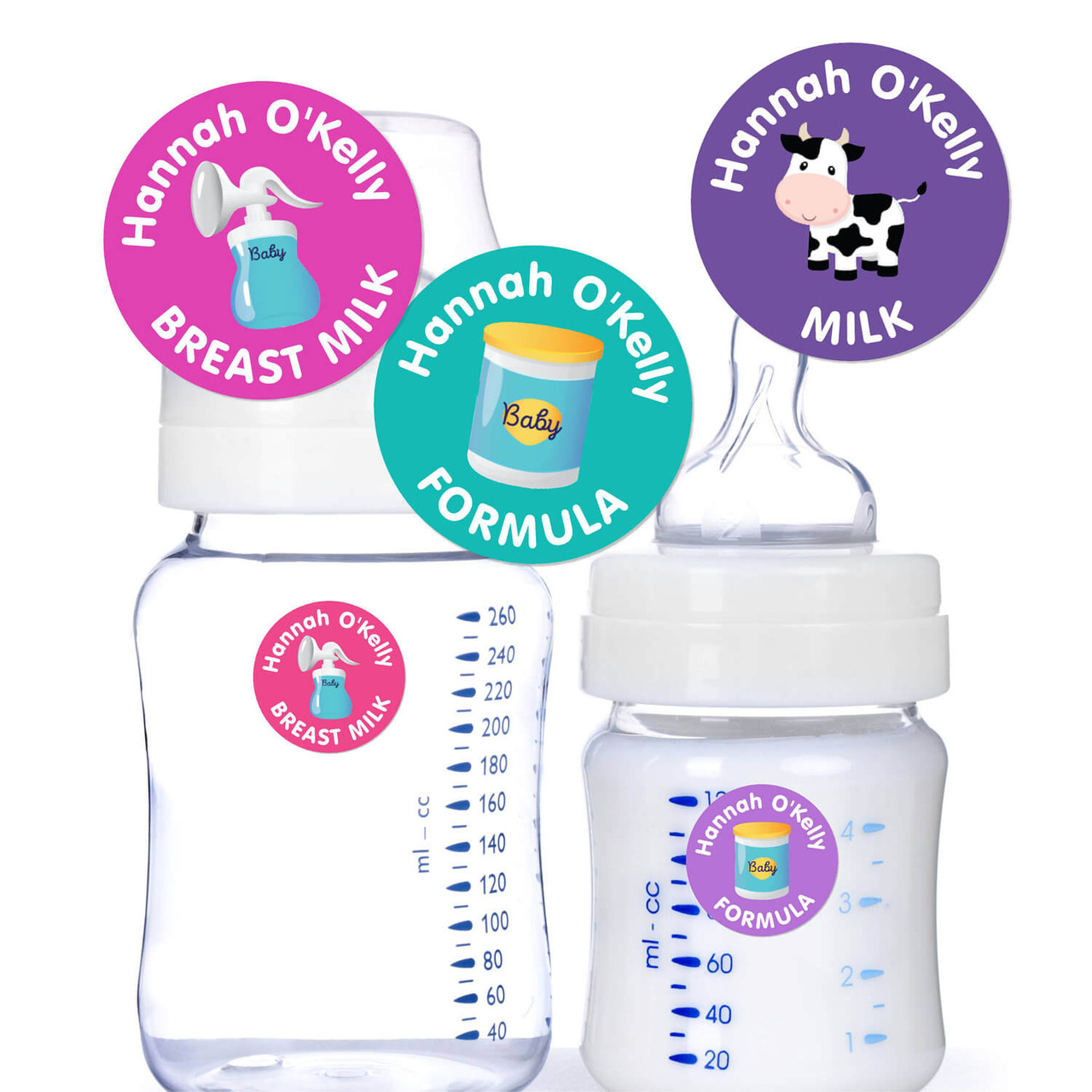 Silicone Name Labels 3 Pack for Water Bottles and Sippy Cups 