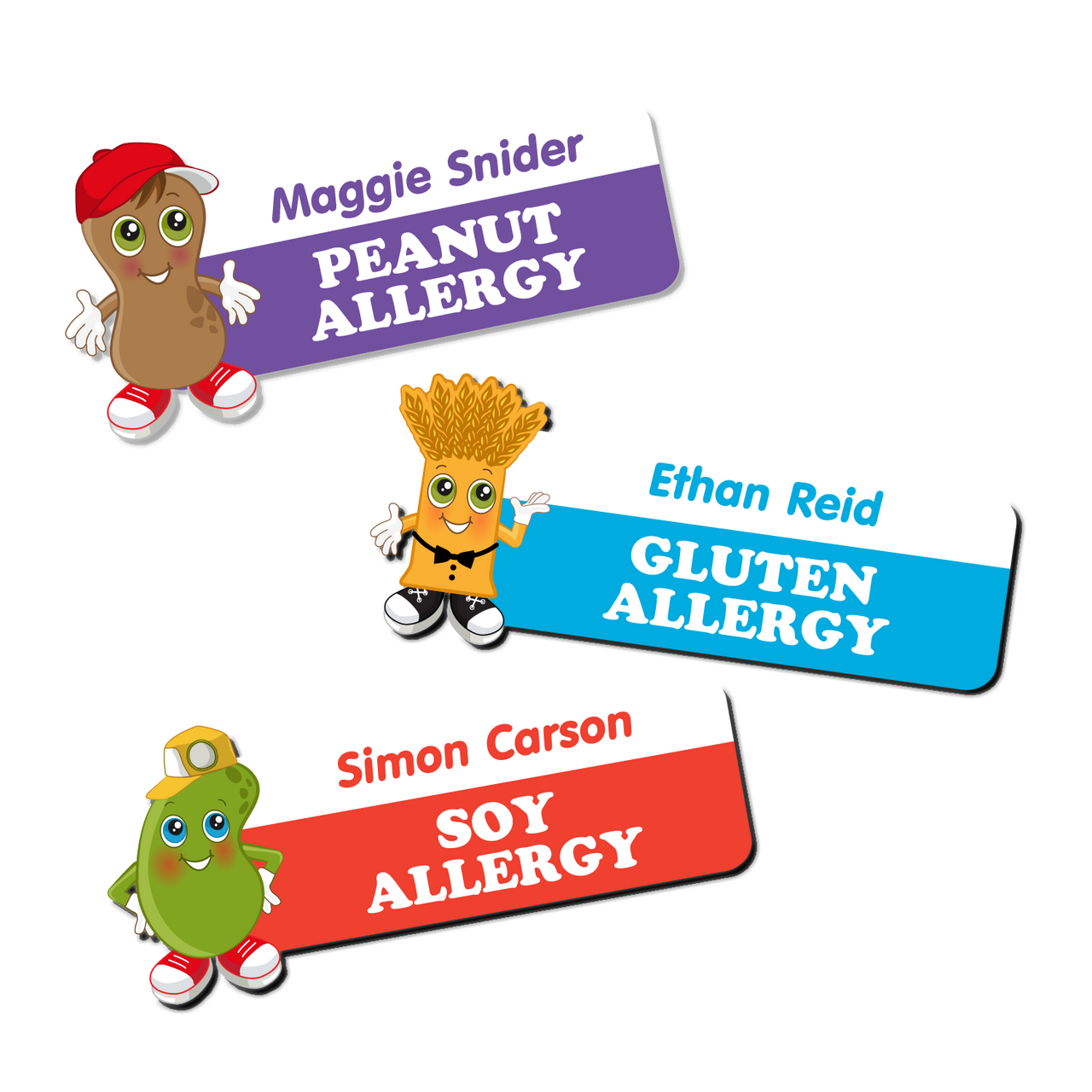 food allergy stickers