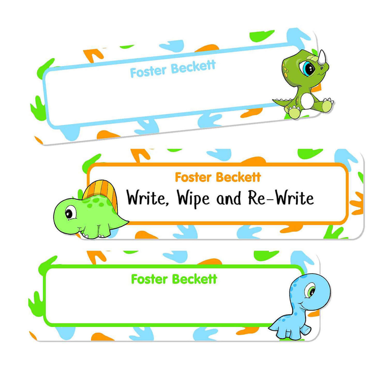 Name Labels For Daycare: Solid Border Daycare Labels