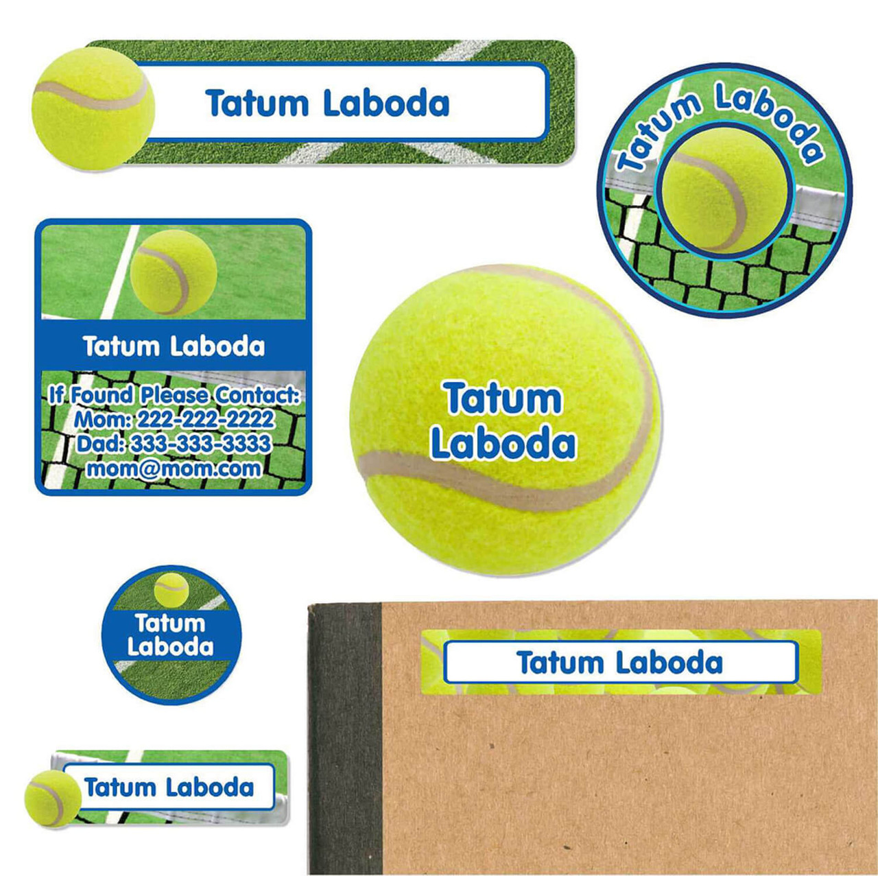 Name labels school pack