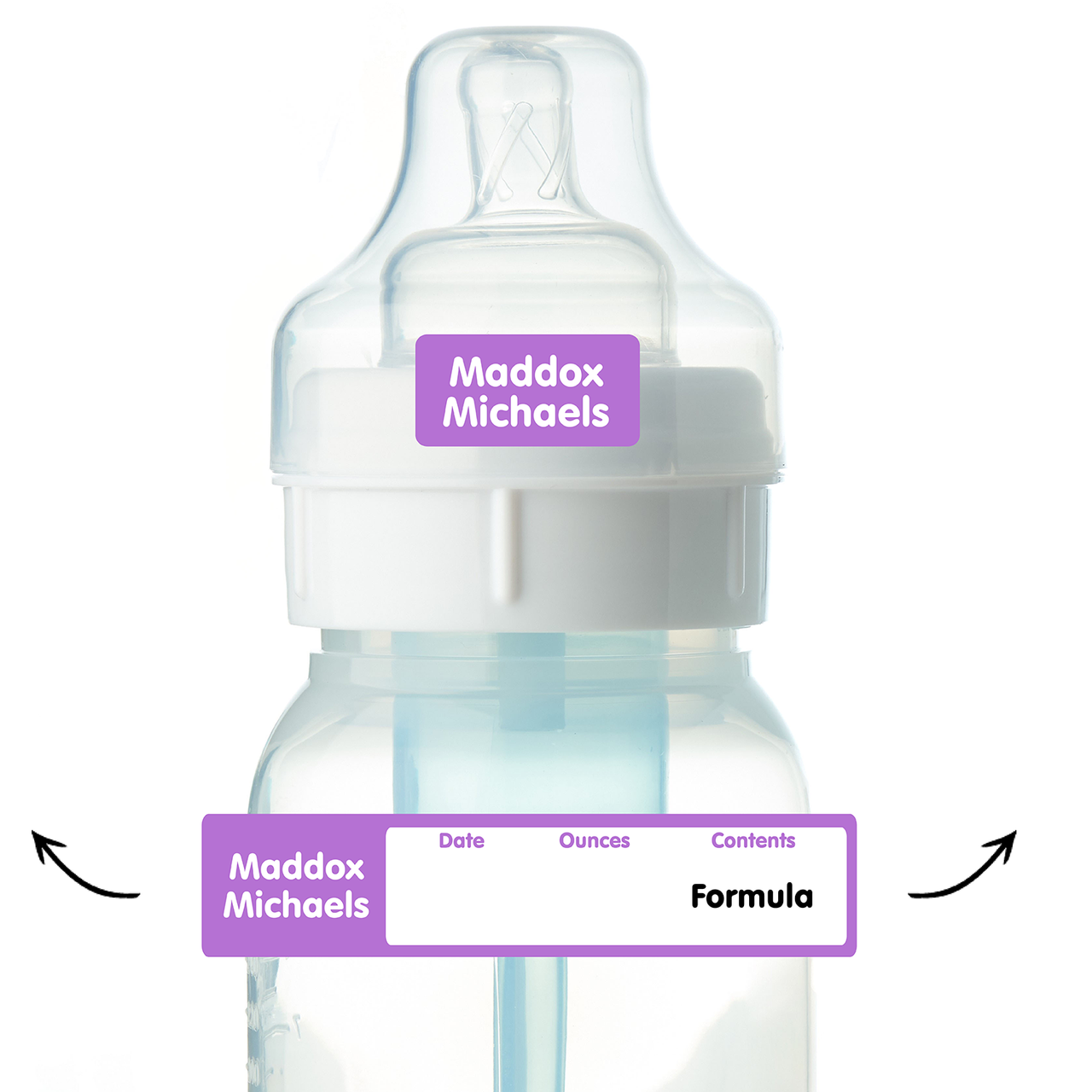 Personalized Baby Bottle Labels for Daycare - Write-On Name Labels