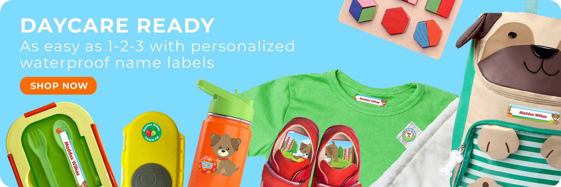 Personalized sticker labels for kids