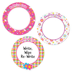 Large Round Write-On Name Labels