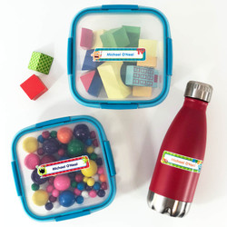Lunch Container Waterproof Name Labels