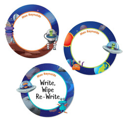 Large Round Write-On Name Labels