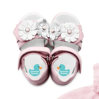 Baby shoe labels for daycare — waterproof personalized shoe name stickers for infant and toddler shoes