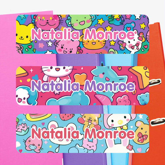Large waterproof name labels for lunch boxes