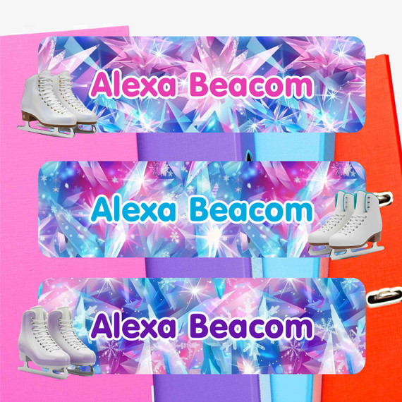 Custom large rectangle name labels dishwasher safe