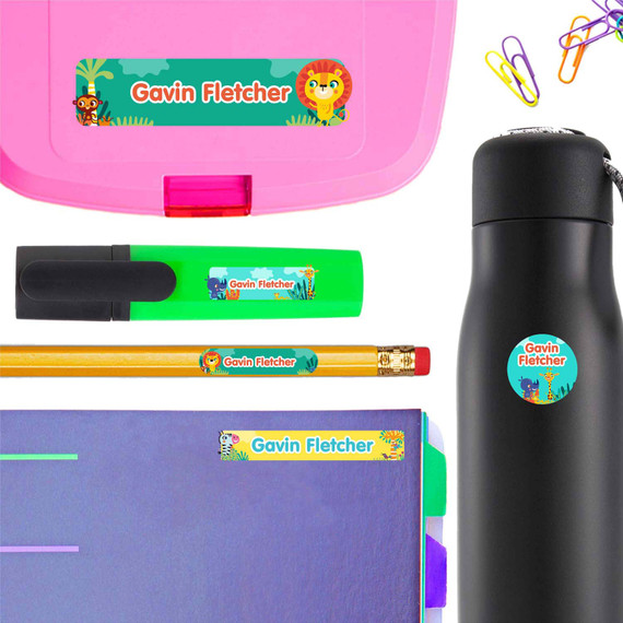 Name Labels | Personalized Labels | Sticky Monkey Labels