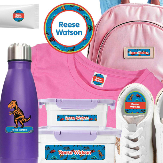 Dino Fossils Camp Labels camp labels — labels camp families order every spring for day camp and sleepaway