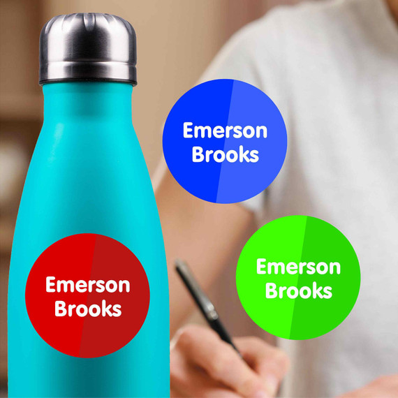 Waterproof Labels in Circle Sticker Design