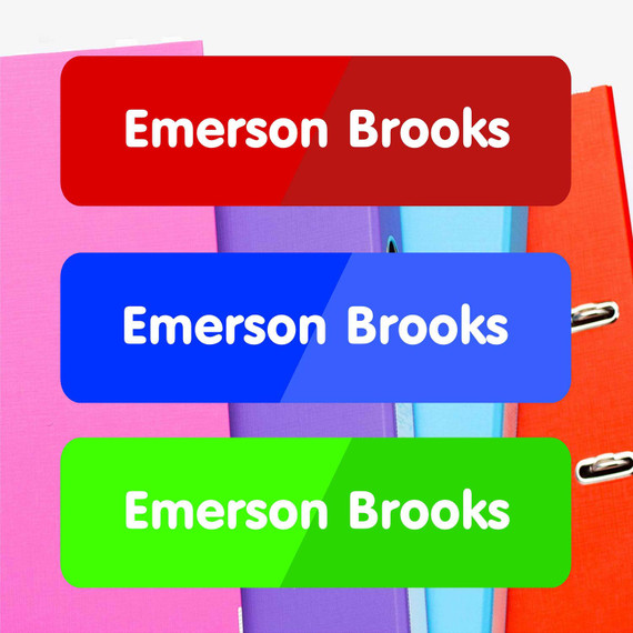 Name Stickers in Large Design