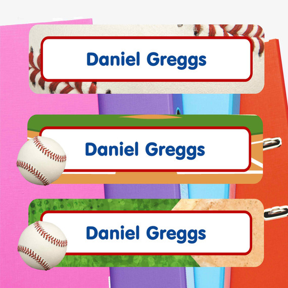 Oversized name labels