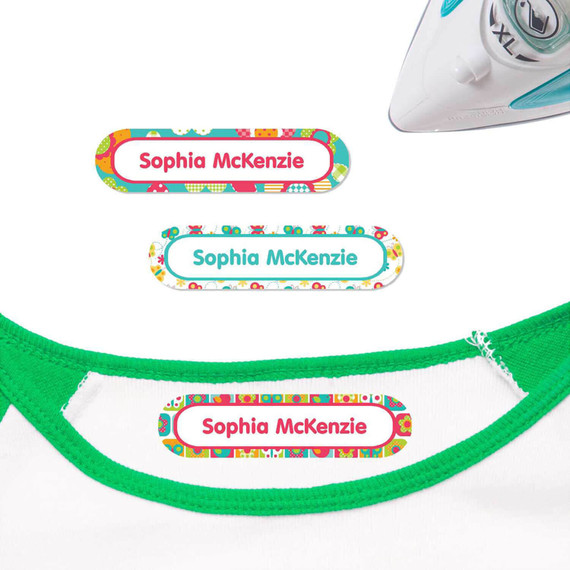 Keep track of clothes with All Things Spring iron on labels. Great for school and summer camp.